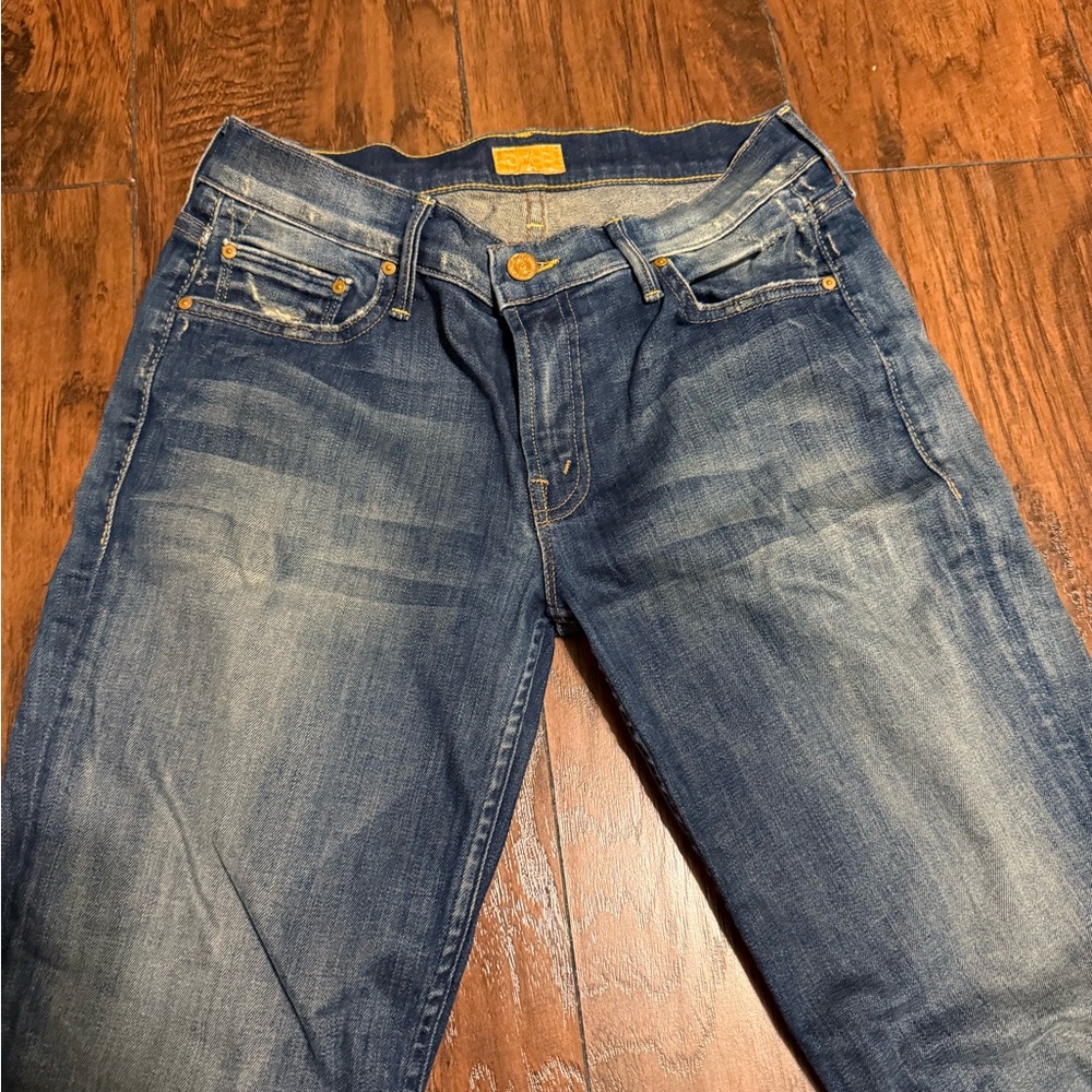 Mother Dropout Denim Jeans Tequila Truth size 25 - Picture 4 of 10